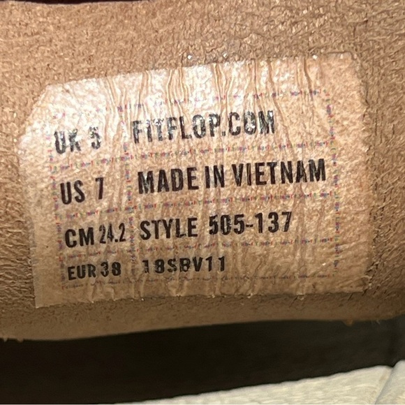 🌻Fit Flop Metallic Triangular Toe-Post Sandals Size 7 - Picture 10 of 10